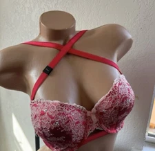 NWT VICTORIA'S SECRET DREAM ANGELS MULTI WAY BRA 32DD CRYSTALS STONES