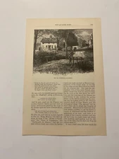 John Greenleaf Whittier Homestead Haverhill Massachusetts c. 1883 Print
