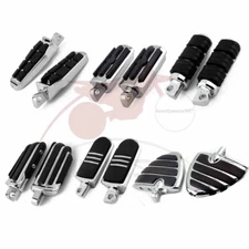 Universal Footrest Footpeg Pedal Foot Pegs Rest Male Mount For Harley Motorcycle