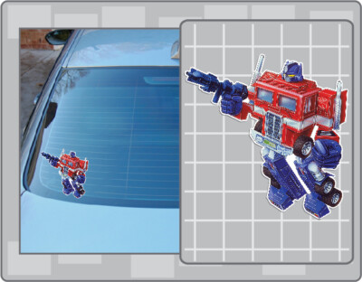 G1 OPTIMUS PRIME Box Art Vinyl Decal #1 Car Truck Window Transformers Sticker