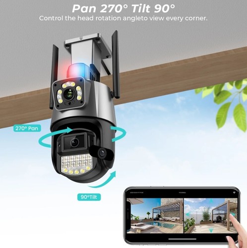 8/4CH 8MP NVR Security Camera Dual Lens System NVR Kit CCTV Video Surveillance - Picture 7 of 34