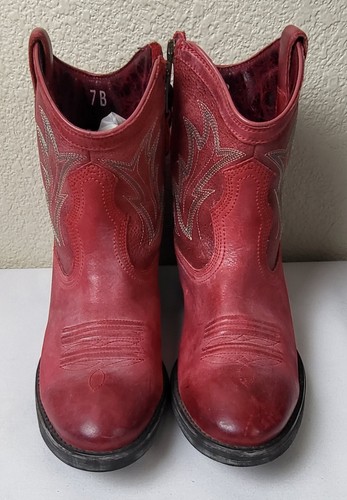 Ariat Billie Unbridled Womens Size 7 Red 7" Western Boots 10007967 EUC - Picture 5 of 8