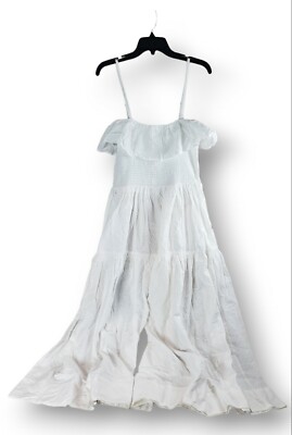 The Solid & Striped Kaia dress eyelet tigers Anthropologie removable straps  L