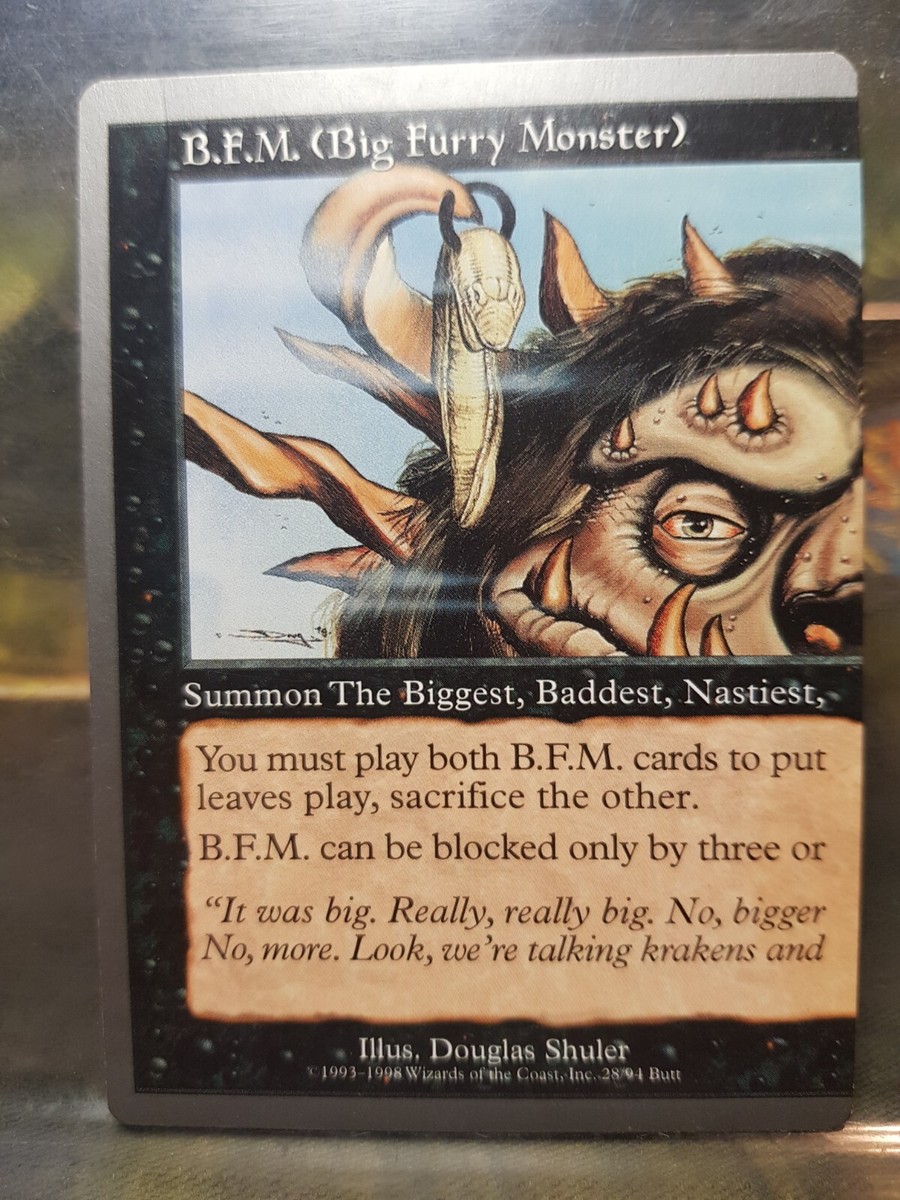 B.F.M Big Furry Monster MTG, Magic Unglued 99/99 | eBay UK