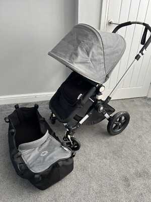 Bugaboo Cameleon Complete Pushchair Carrycot Black and Grey UK
