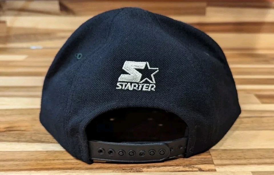 Rare 90s Vintage Tri Power The Natural Starter Milwaukee Brewers Snapback Hat - Image 4 of 4