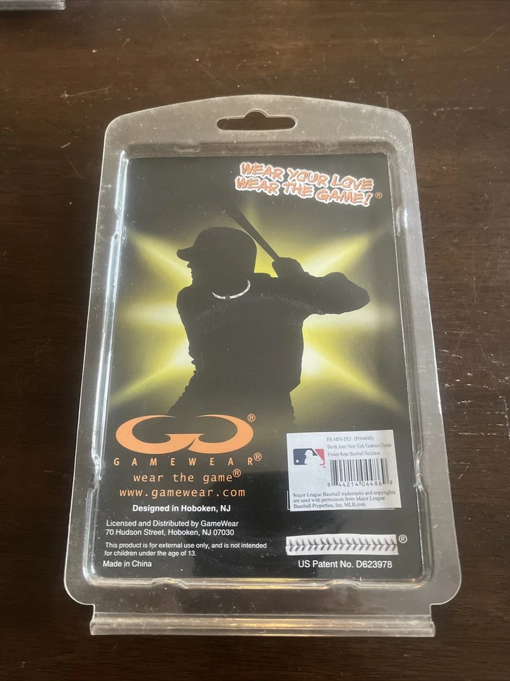 FROZEN ROPE NECKLACE NEW YORK YANKEES DEREK JETER NEW IN PACK - Image 3 of 3