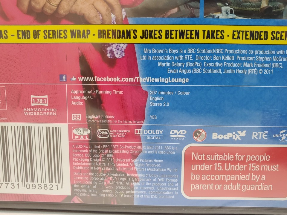 Mrs Brown's Boys Season 2 DVD 2012 Region 4 Sealed New FAST Post eBay