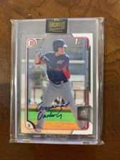 2015 Topps 1st Bowman signed Giovanny Urshela 8Archives Signature 2021 08/29