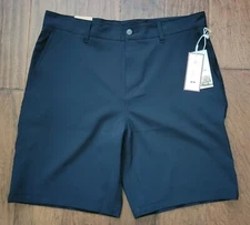 NWT Panama Jack Mens Black Performance Stretch Breathable Hybrid Shorts Sz 36x9