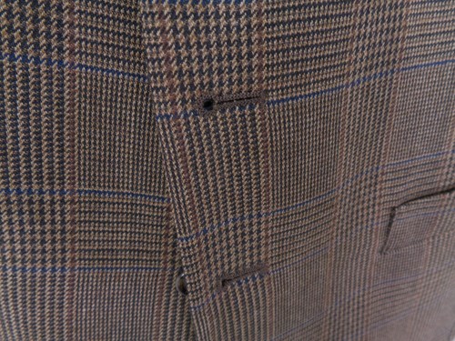 Men's Glen Plaid Vest Daniel Cremieux Brown Wool Tweed Waist Coat Size Medium - Picture 4 of 24