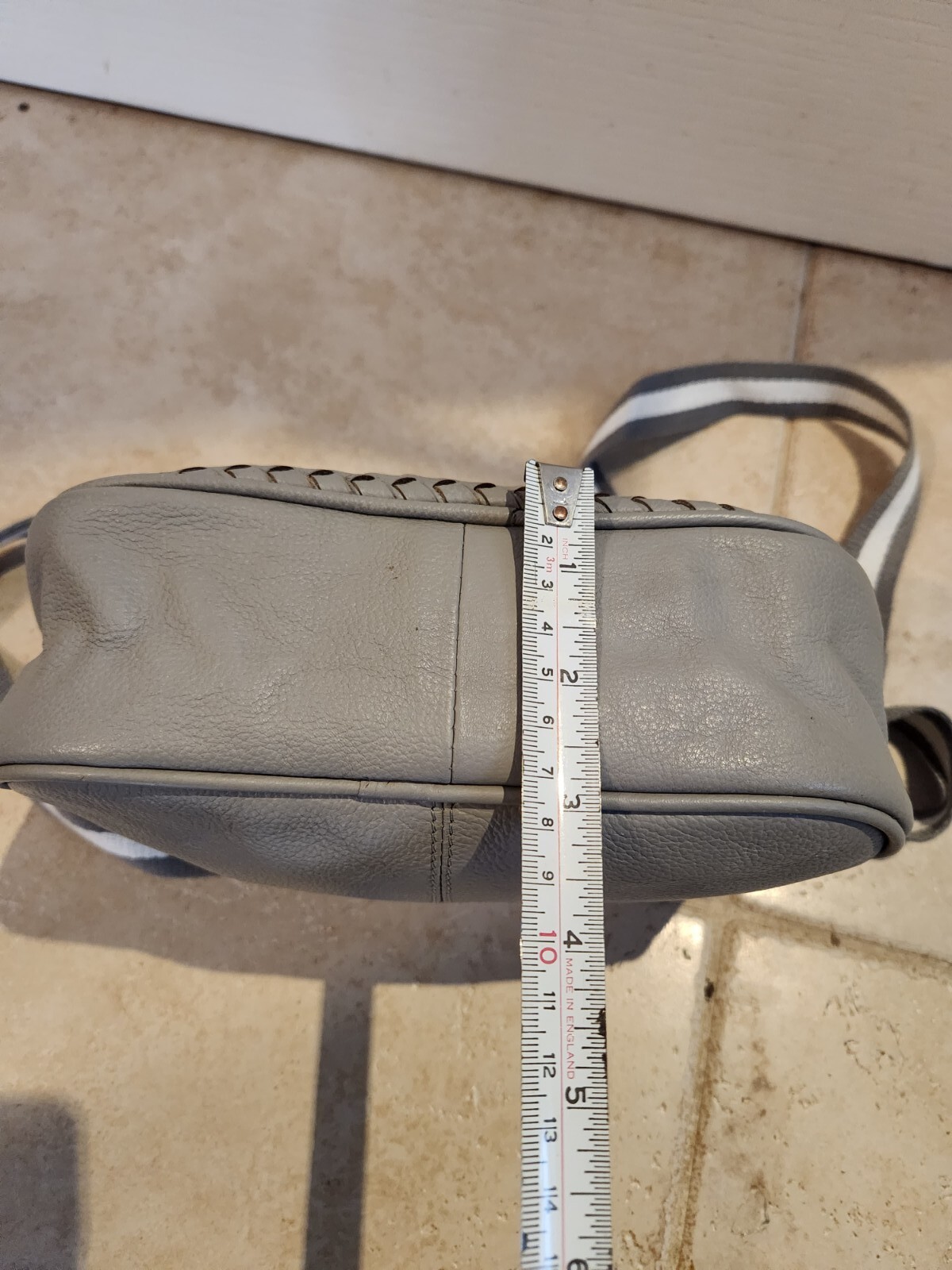 Hotter Grey Woven Camera Rectangular Crossbody Ba… - image 7