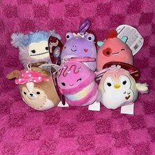 Squishmallow 3.5" Clips Bundle LOT Of 6 Clips