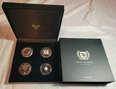 Destiny 2 Shadowkeep Challenge Coins Set Of 4 By Bungie Rewards