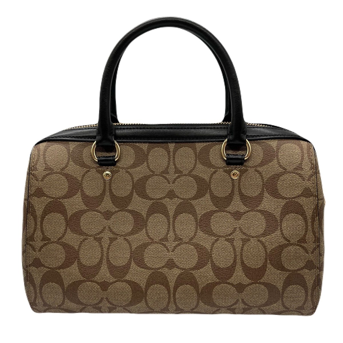 COACH♥Rowan Satchel 2way ショルダーバッグ 83607 COACH Rowan 2WAY Satchel Signature Canvas 83607 Handbag Logo