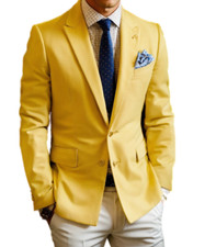 Luxury classic Handmade designer celebrity blazer , single breasted 1 piece