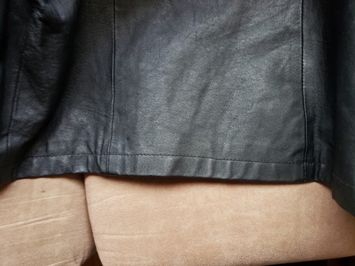 Context Men's Black Leather Long Coat, Size XL.Preowned. - Picture 13 of 13