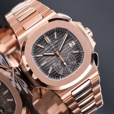 Patek Philippe Nautilus 5980-1R DISCONTINUED 40mm Rose Gold Black Dial Full Set 3