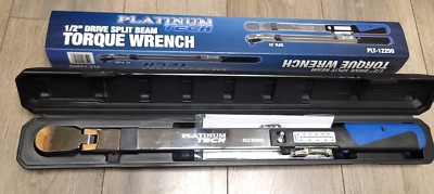 Platinum Tech 1/2'' dr Split Beam Flex Head Torque Wrench w/ Comfort Grip #12250
