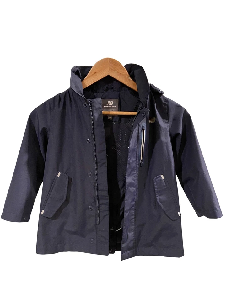 NB New Balance Jacket Blue Coat Full Front Zip Unisex Kids Size 9-10 EUC - Image 4 of 4