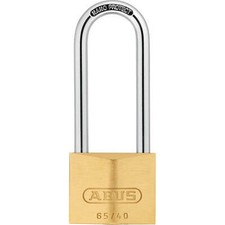 Image of Abus 65 Series Compact Brass Padlock Keyed Alike 40mm Extra Long
