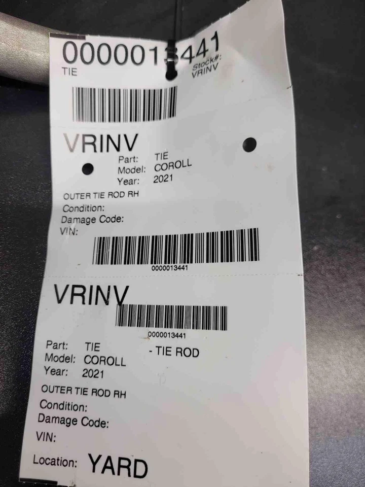 ✅ TOYOTA COROLLA TIE ROD 2021 RH OEM Foto 3 de 3