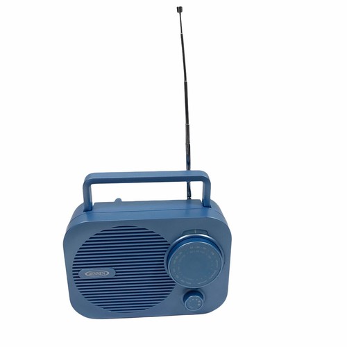 Jensen Radio Baby Blue AM FM Classic Style w/Handle 7