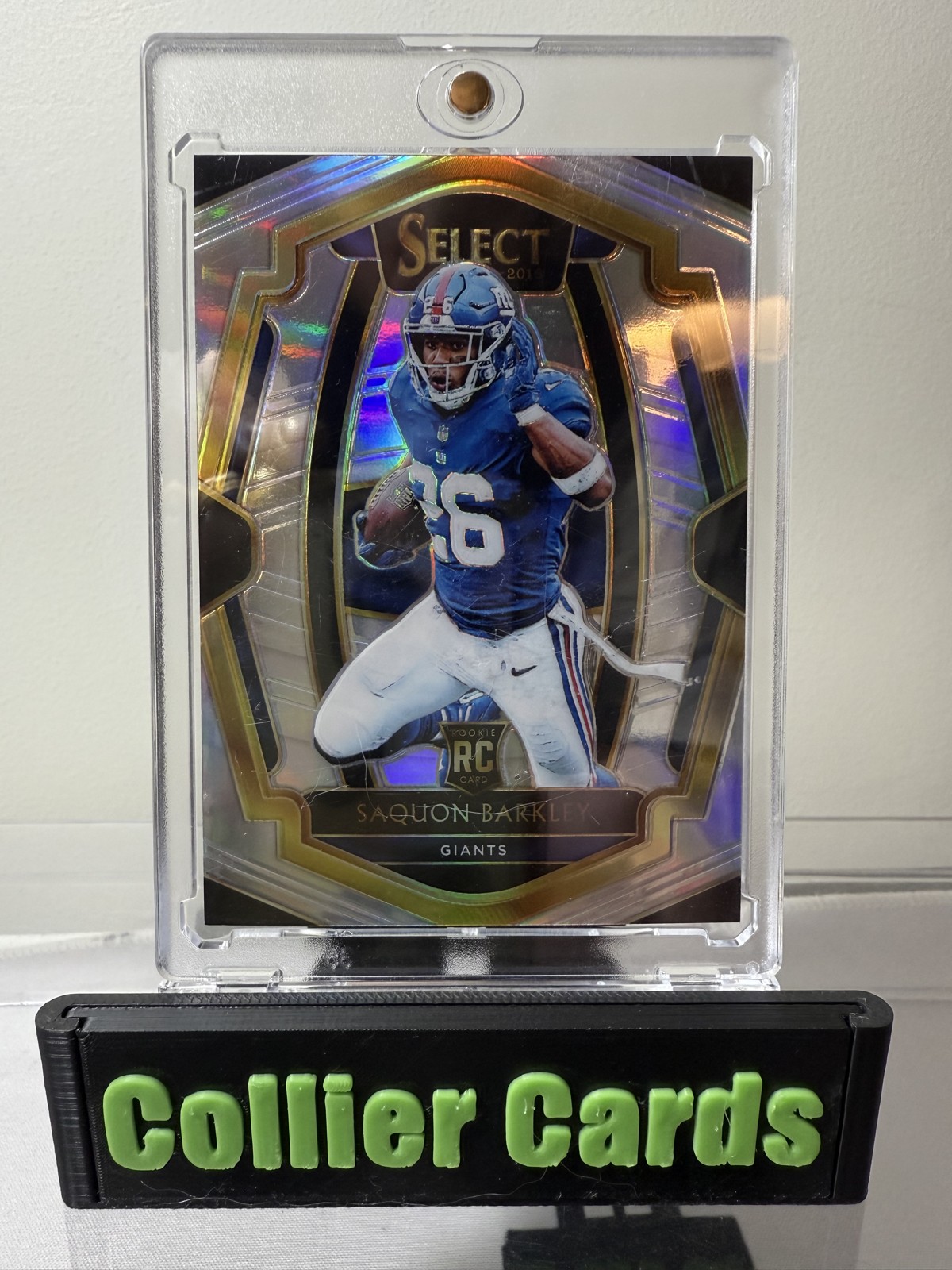 2018 Panini Select - Premier Level Saquon Barkley #105 Silver Prizm (RC)