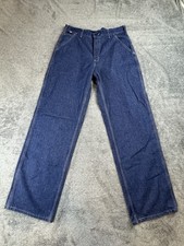Carhartt Original Fit Cat 2 Jeans Mens Size 34x34 Blue Carpenter Fire Resistant