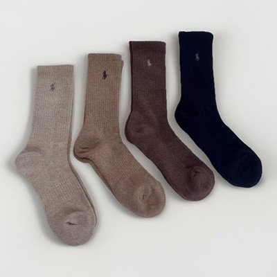 Polo Ralph Lauren Crew-Herrensocken Sport Baumwolle Einheitsgröße feuchtigkeitsableitend 1 Paar neu