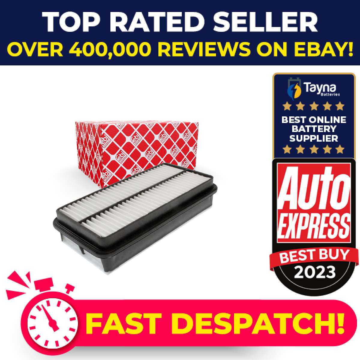 Air Filter 183838 Febi 1780127030 Genuine Top Quality Guaranteed New