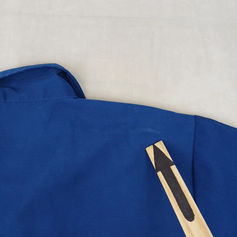 VTG ODO Small Mens Shirt Flames Tribal Y2K Embroidered 22x28 - Image 2 of 4