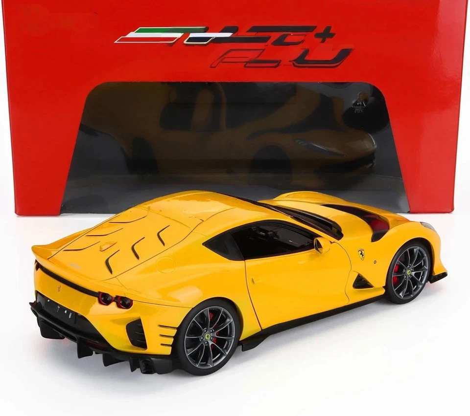 Bburago 2021 Ferrari 812 Competizione Giallo Modena Yellow 1:18 (18-01646) - Image 2 of 2