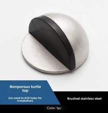 Door Stop Floor Wall Oval Stopper Stick-on Self Adhesive Buffer Stopper Rubber