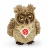 Teddy Hermann Eule Kuscheltier Stofftier Waldtier Vogel PlüSch Graubraun 17 Cm