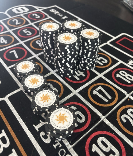 Black Diamond Casino Cruises Collectible Casino Chip Black/White Sun Logo
