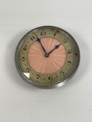 A Lecoultre Sandoz Swiss Made Small Vintage Clock 8 Day Mechanical ERSATZTEILE REPAI