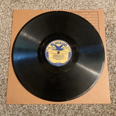 78 RPM Record Art Rohman Wish I Were Twins Jazz Dance Band 1934 Bluebird Shellac