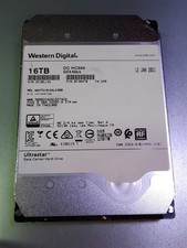Western Digital WD Ultrastar DC HC550 16TB SATA HDD WUH721816ALE600 FAILED