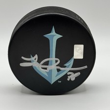 Jesper Froden Signed Seattle Kraken One Roof Foundation Hockey Puck. 