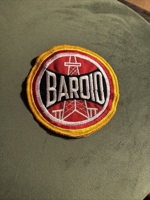 Baroid Mud Oil Field Gas Drilling Iron On Patch Hat Vtg Rare Large | eBay