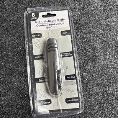 NEW Pocket Knife; 8-IN-1 Multi Use Knife