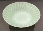 Vintage Anchor Hocking "Jadeite" Green Swirl Milk Glass Small 6.5" Serving Bowl