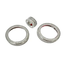 Bling Rhinestone Cover Car Accessories Compatible with Lexus ES RX NX LM GX R...