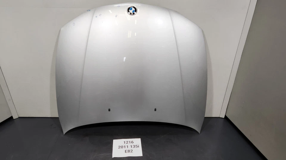 ✅ 08-13 OEM BMW E88 E82 135 capó delantero capó panel carcasa plata 354 * Foto 4 de 4