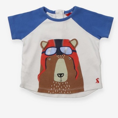 Joules Kinder T-Shirt Flying Bear Design bunt Baumwolle, 6-9 Monate