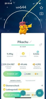 Pokémon Go Shiny Pikachu Calems Hat Kalos