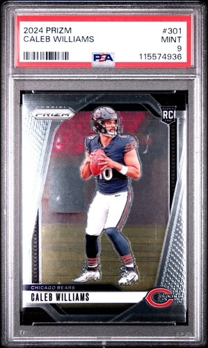 2024 Panini Prizm Base Rookie Caleb Williams PSA 9