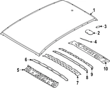 Genuine Nissan Roof Bow G3262-7LGMA