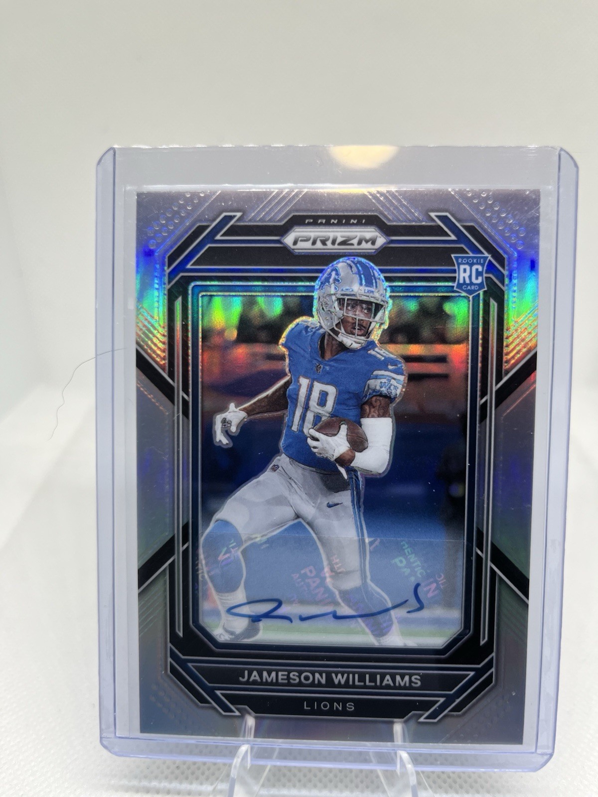 2022 Prizm Jameson Williams Silver RC Auto Detroit Lions #311